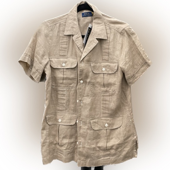 NWT Ralph Lauren Linen Buttondown - Picture 1 of 2
